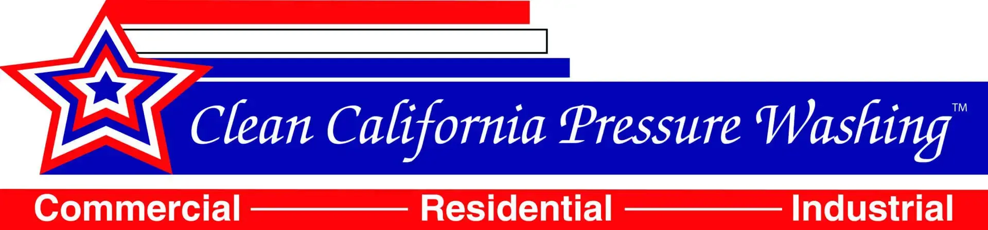 Clean California Pressure Washing logo and services.